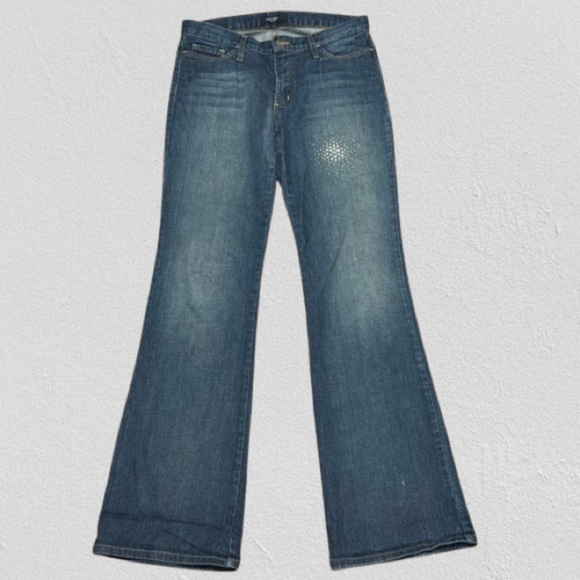 Karen Kane starburst rhinestone jeans size 8 - Picture 1 of 10